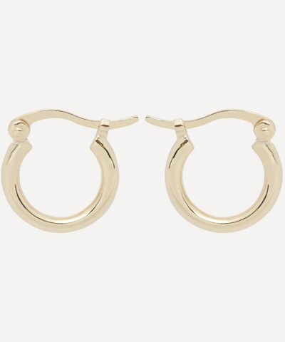 Anna + Nina X Liberty Gold-plated Polly Plain Ring Hoop Earrings