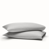 Boll & Branch Organic Flannel Heathered Pillowcase Set In Heathered Grey [hidden]