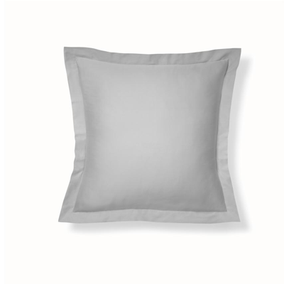 Boll & Branch Organic Signature Hemmed Sham In Pewter