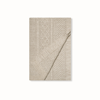 Boll & Branch Organic Aran Knit Throw Blanket In Heathered Oatmeal