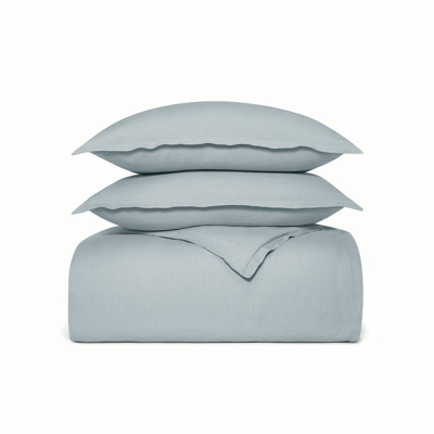 Boll & Branch Organic Linen Duvet Set In Shore