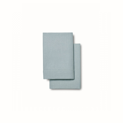 Boll & Branch Organic Linen Pillowcase Set In Shore