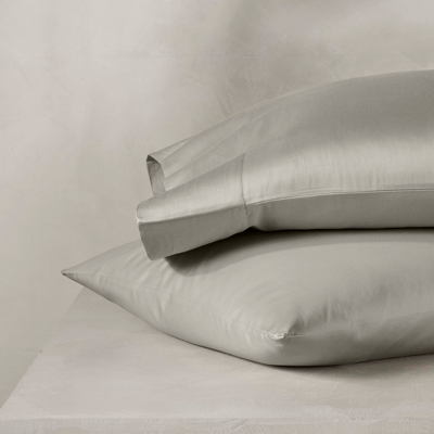 Boll & Branch Organic Reserve Pillowcase Set In Pewter
