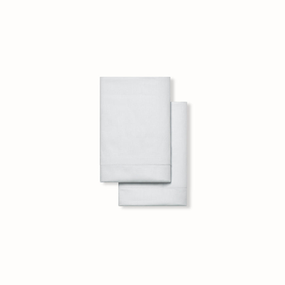 Boll & Branch Organic Signature Hemmed Pillowcase Set In Sky - Limited Edition