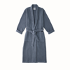 Boll & Branch Men's Waffle Robe In Mineral