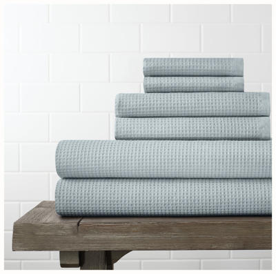 Boll & Branch Organic Waffle Terry Bath Sheet Set In Shore