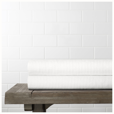 Boll & Branch Waffle Terry Bath Towel In White