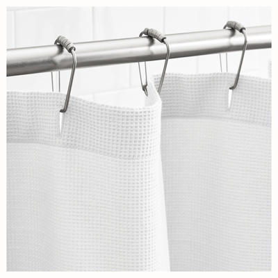 Boll & Branch Organic Waffle Shower Curtain In White