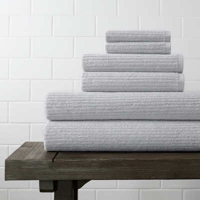 Boll & Branch Organic Spa Bath Towel Set In Pewter