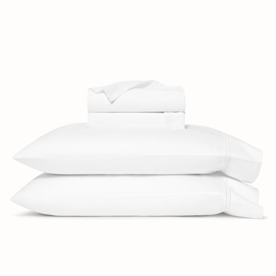 Boll & Branch Organic Signature Eyelet Sheet Set In White/white Eyelet