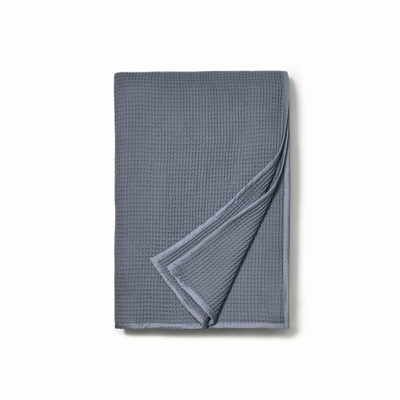 Boll & Branch Organic Waffle Bed Blanket In Mineral