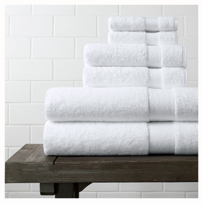 Boll & Branch Organic Plush Bath Towel Set In White