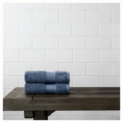 Boll & Branch Plush Washcloths (pair) In Mineral