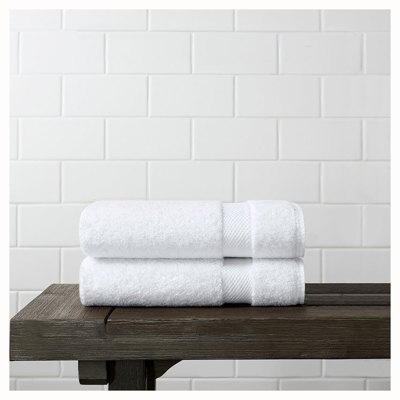 Boll & Branch Plush Hand Towels (pair) In White