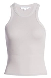 Good American '90s Thermal Racerback Tank In Lilac Mist001