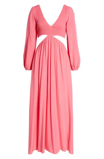 strapless open back dress Womens Pink Polo Dress main image 0