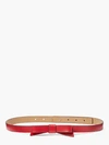 Kate Spade Bow Belt In Wildflower Red