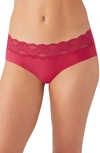 B.tempt'd By Wacoal B.bare Hipster Panties In Persian Red