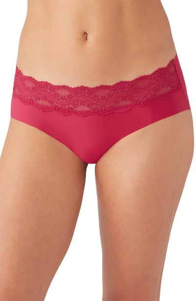 B.tempt'd By Wacoal B.bare Hipster Panties In Persian Red