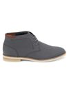Calvin Klein Men's Malory Faux Leather Chukka Boots In Dark Grey