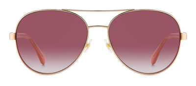 Kate Spade Averie/s Jr 000 Aviator Polarized Sunglasses In Pink