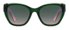 Kate Spade New York Yolanda 51mm Polarized Gradient Cat Eye Sunglasses In Green