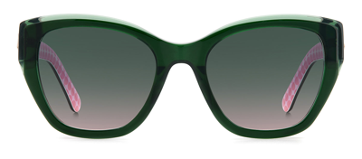 Kate Spade Yolanda/s Jp 1ed Cat Eye Sunglasses In Green