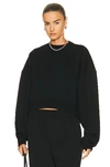 Wardrobe.nyc X Hailey Bieber Oversize Track Sweatshirt In Black