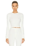 Wardrobe.nyc Women's Hailey Bieber Long-sleeve T-shirt In Neutral