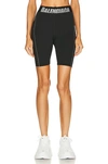 Balenciaga Logo-waistband Cycling Shorts In Black
