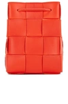 Bottega Veneta Small Cross Body Bucket Bag In Sunburst & Gold
