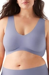 True & Co. True Body Lift Full V-neck Bralette In Blue Granite