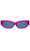 Attico X Linda Farrow Vanessa In Fuchsia & Blue