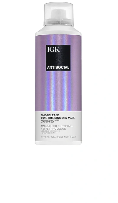 Igk Antisocial Overnight Bond-building Dry Hair Mask In N,a