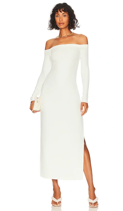 Song Of Style Leah Midi Dress In Off White