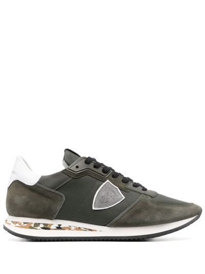 Philippe Model Trpx Camouflage-print Sneakers In Grün