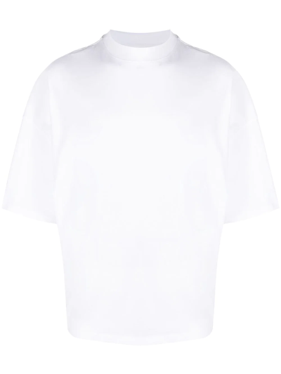 Jil Sander Short-sleeved Cotton T-shirt In White