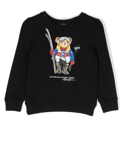 Ralph Lauren Baby Boys Black Bear Sweatshirt