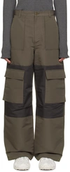 ACNE STUDIOS KHAKI RELAXED-FIT CARGO PANTS