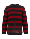 Vision Of Super Black Flames Jumper Red Men's Sweater In Red