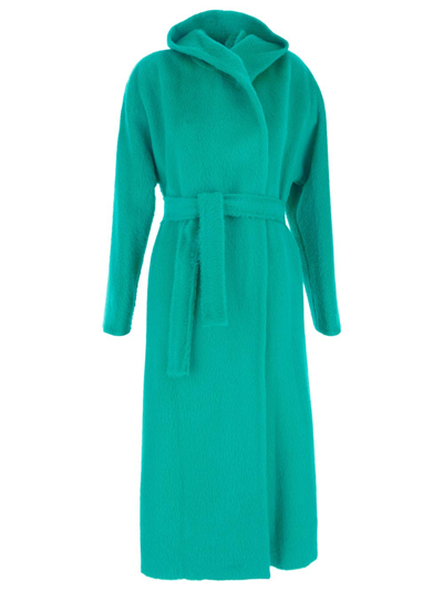 Hevo Stornara Coat In Light Blue