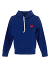 COMME DES GARÇONS PLAY LOGO EMBROIDERED HOODIE,P1T173NAVY