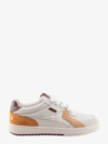 Palm Angels Palm University Low-top Leather Sneakers In Beige
