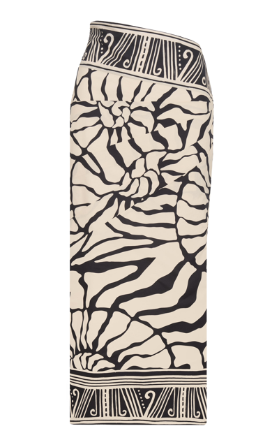 Johanna Ortiz Women's Cañabrava Cotton Midi Skirt In Black,white