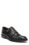 Winthrop Parklane Suede Double Monk Strap Shoe In Black