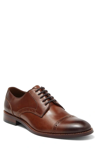 Winthrop Oakwood Cap Toe Derby In Cognac