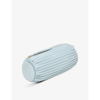 Loewe Bracelet Pleated Pouch Clutch Bag In Aquamarine