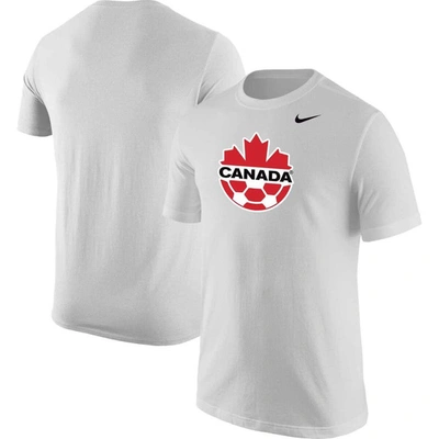 NIKE NIKE WHITE CANADA SOCCER CORE T-SHIRT