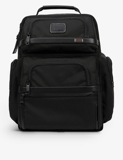 Tumi Logo-patch Woven Backpack In Black