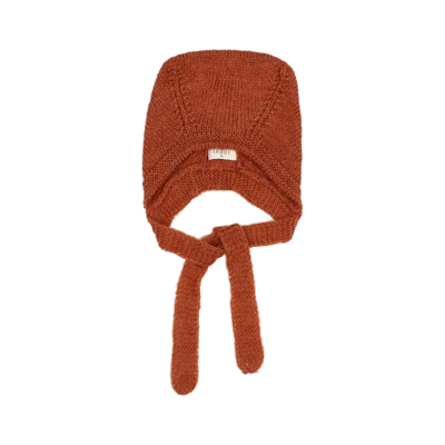 Buho Kids' Knitted Baby Hat Rust In Brown
